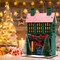Christmas Village Set Indoor Light up Christmas Village Decoration, Christmas Table Decor, Collectible Wooden Christmas Village Building Decorations Christmas Town